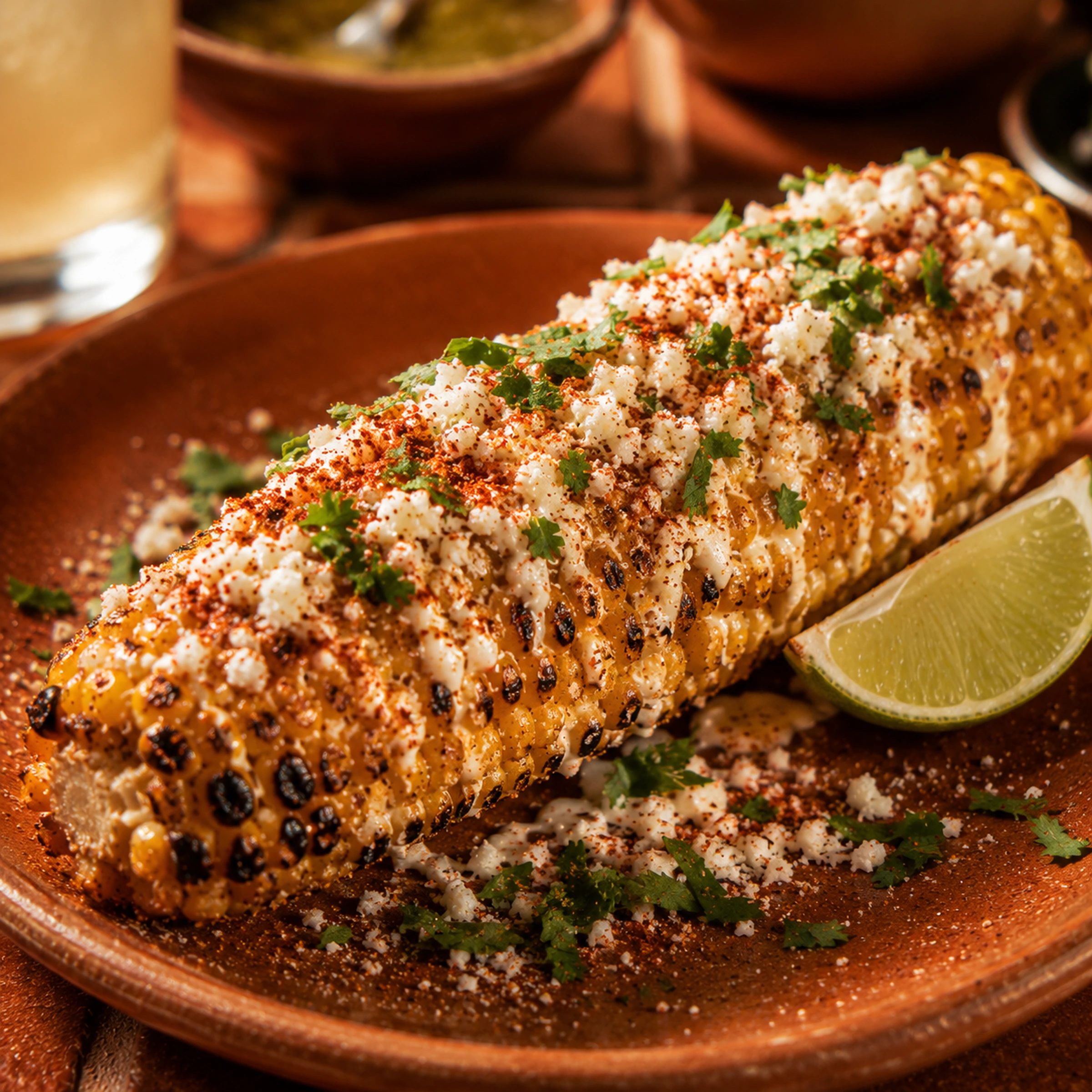 Elote brava street corn